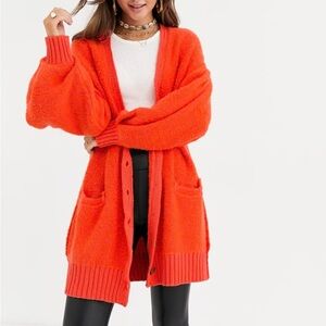 Free People Snow Drop Oversized Cardigan Sweater